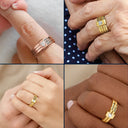 Gift For Yourself,Gift For Women,Pet Lovers,Pet Mom,Dog Lovers,Dog Mom,Cat Lovers,Cat Mom,Memorial,Love - Custom Name Jelwery For Dog Moms Cat Moms - Personalized Heart Stacking Rings