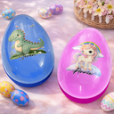 Easter,Non-Eng,Gift For Kids,Gift For Grandkids,Grandma - Grandkids,Grandpa - Grandkids,Dad - Children,Mom - Children,Happy - Custom Name With Adorable Animal - Personalized Fillable Egg