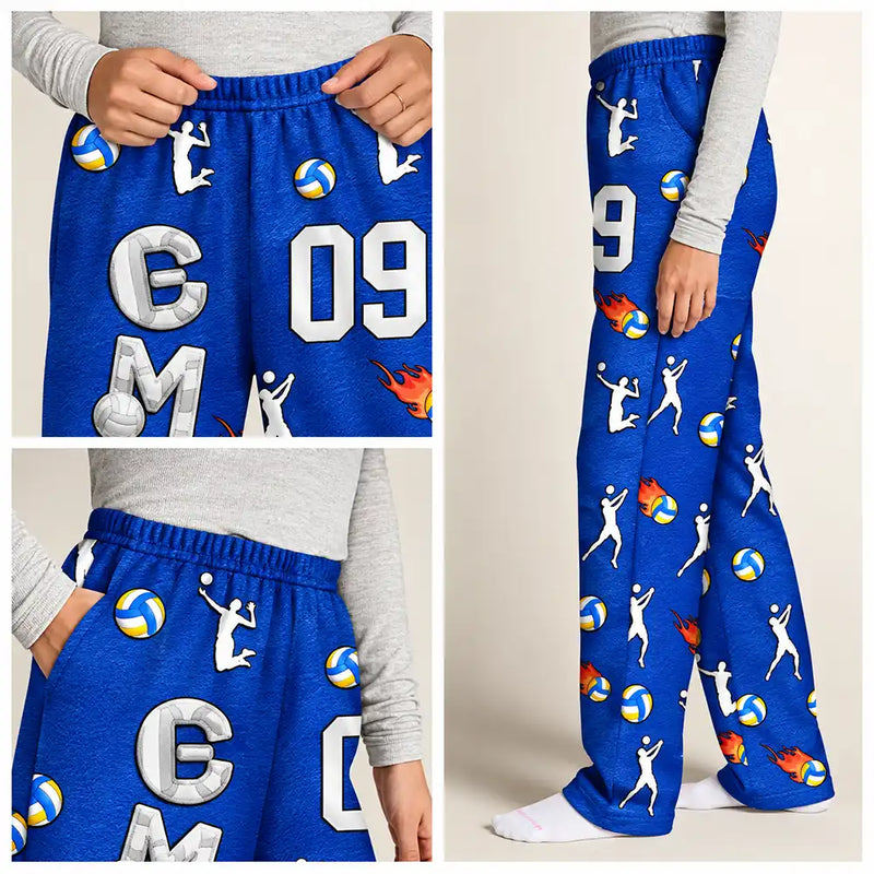Baseball,Playful,Christmas,Gift For Kids,Icon - Custom Name With Sport Alphabet - Personalized Sweatpants