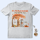 Adorable,Art Design,Pet Lovers,Photo - 3D Human Pet Autumn Theme - Custom Photo 3D Autumn Concept Wonderful Time Of The Year - Personalized T Shirt