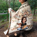 Art Design,Christmas,Cozy,Reading,Gift For Yourself,Gift For Women,Photo - 3D Reading Woman & Man - Custom Photo 3D Book Lover - Personalized Fleece Blanket, Sherpa Blanket