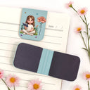 Adorable,Art Design,Christmas,Reading,Gift For Yourself,Gift For Women,Photo - 3D Reading Woman & Man - Custom Photo 3D Book Lover Birth Month Flowers - Personalized Leather Magnetic Bookmark