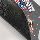 America 250th,Custom Photo,Independence Day,Art Design,Pet Lovers,Playful,Photo - US Theme Accessories 3D Cartoon - Custom Photo 3D Cartoon With US Accessories Red White Woof - Personalized Doormat