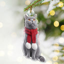 Art Design,Playful,Christmas,Pet Lovers,Photo - Christmas Accessories 3D Cartoon Pet - Custom Photo 3D Christmas Themed Pet Funny Dog Cat - Personalized Custom Shaped Acrylic Ornament