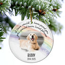Pet Lovers,Pet Mom,Pet Dad,Pet Couple,Dog Lovers,Dog Mom,Dog Dad,Dog Couple,Cat Lovers,Cat Mom,Cat Dad,Cat Couple,Memorial,Sad,Christmas - Custom Photo A Best Friend Is Never Forgotten - Personalized Circle Ceramic Ornament