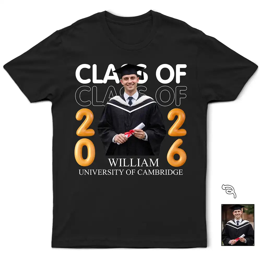 Custom Photo A New Chapter Begins Graduation - Personalized T Shirt