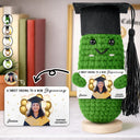 Graduation, Gift For Women, Gift For Men, Gift For Daughter, Gift For Son, Gift For Bestie, Happy, Funny - Custom Photo A Sweet Ending To A New Beginning - Personalized Doll Crochet With Custom Card