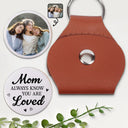 Family,Gift For Women,Gift For Men,Gift For Mother,Gift For Father,Gift For Grandpa,Gift For Grandma,Gift For Daughter,Gift For Son,Gift For Grandkids,Happy - Custom Photo Always Know You Are Loved - Personalized Leather Pocket Hug