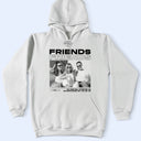 Gift For Bestie, Gift For Sisters, Custom Photo, Happy - Custom Photo B&W Besties Sisters Partners In Crime - Personalized T Shirt