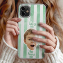 Custom Photo,Gift For Mother,Gift For Grandma,Happy - Custom Photo Baby Face This Mom Grandma Belongs To - Personalized Clear Phone Case