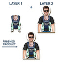 Gift For Husband,Gift For Yourself,Gift For Men,Parents,Gift For Grandpa,Gift For Father,New Dad,New baby,Happy - Custom Photo Babywearing Dad Drive Safe - Personalized Custom Shaped Car Visor Clip