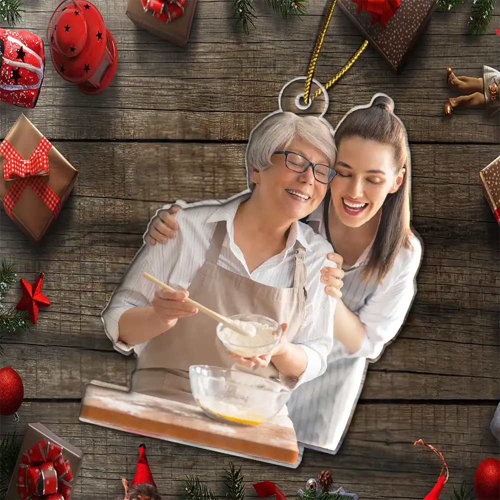 Gift For Yourself,Gift For Women,Gift For Men,Happy,Christmas,Custom Photo,Baking ,Cooking,Photo Hobby Ornament - Custom Photo Baking Lovers - Personalized Acrylic Photo Ornament
