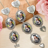 Graduation,Gift For Daughter,Dad - Daughters (Adult),Mom - Daughters (Adult),Happy,Dad - Sons,Gift For Son,Mom - Sons - Custom Photo Behind You All Your Memories - Personalized Graduation Tassel Charm
