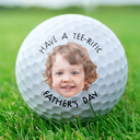 Gift For Father,Sport Dad,Golf - Custom Photo Best Dad By Par In The Hole Wide World - Personalized Golf Ball