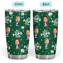 Gift For Father, Gift For Grandpa, Custom Photo, Happy - Custom Photo Best Dad Grandpa Ever - Personalized Tumbler
