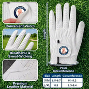 Gift For Father, Custom Photo, Golf, Playful, Upload Full Photo - Custom Photo Best Daddy By Par - Personalized Golf Glove