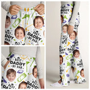 Happy,Sport Dad,Golf,Gift For Father,Gift For Men - Custom Photo Best Daddy By Par Golf Lover - Personalized Pajama Pants
