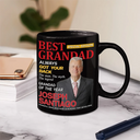 Gift For Grandpa,Gift For Father,Happy,Custom Photo - Custom Photo Best Grandpa Papa Magazine - Personalized Mug