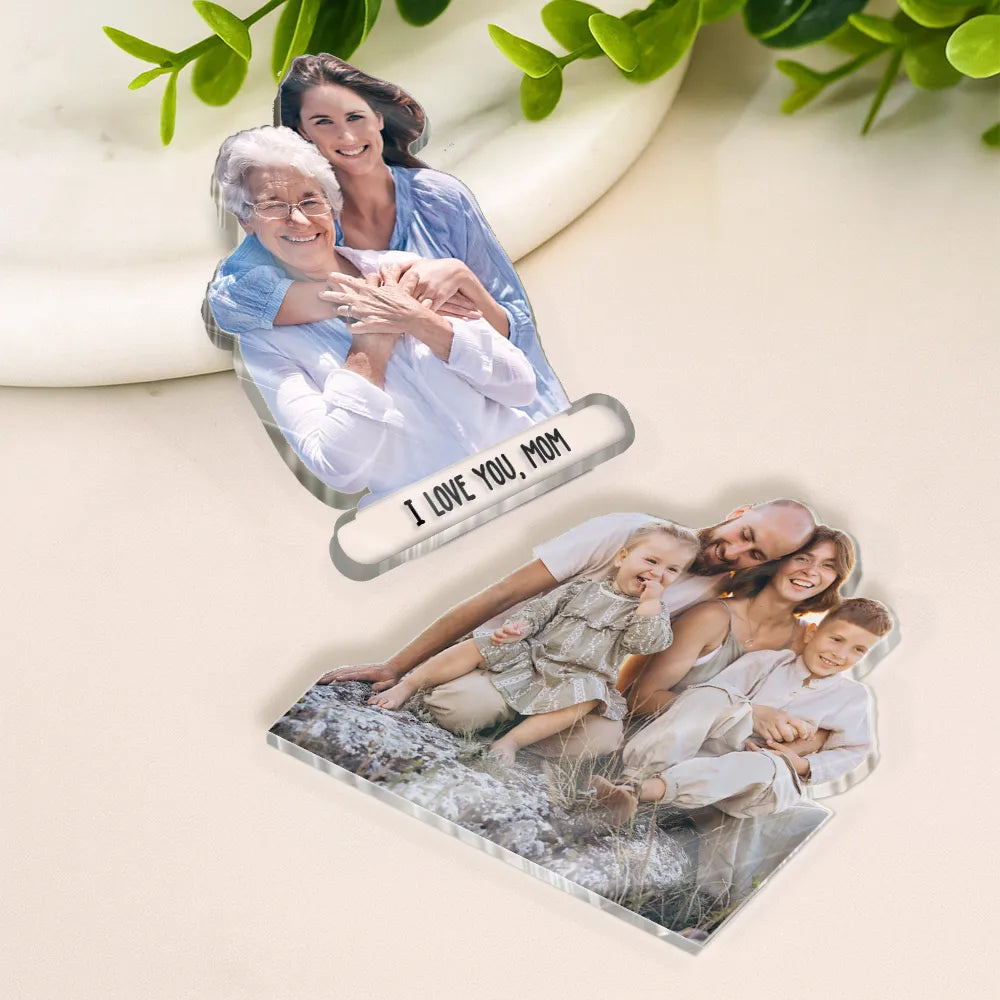 Gift For Mother,Mom - Daughters (Adult),Mom - Daughters (Young),Mom - Sons,Mom - Children,Love,Non-Eng - Custom Photo Best Mom Ever - Personalized Acrylic Fridge Magnet