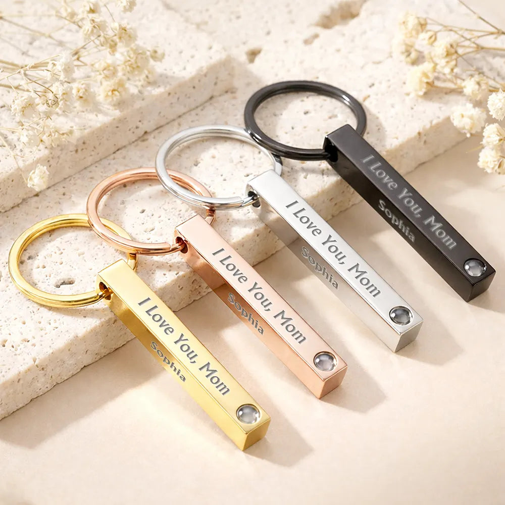 New Mom,Single Mom,Mom,Daughters,Sons,Mom - Children,Pet Mom - Custom Photo Best Mom Ever - Personalized Photo Projection Keychain