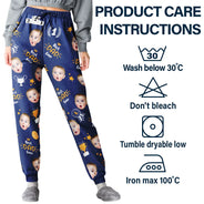 Gift For Father,Custom Photo,Funny - Custom Photo Best Papa Ever Trophy Dad - Personalized Pajama Pants