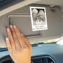 Gift For Bestie,Gift For Sisters,Happy - Custom Photo Besties Gray Scale Right In The Throat - Personalized Custom Shaped Acrylic Car Visor Clip