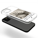 Gift For Bestie, Gift For Sisters, Custom Photo, Happy - Custom Photo Besties Gray Scale Right In The Throat - Personalized Clear Phone Case