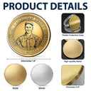 America 250th,Custom Photo,Independence Day,Art Design,Family,Proud,Photo - Pencil Sketch - Bold - Custom Photo Bold Sketch American Hero 250 Years Of Freedom - Personalized Commemorative Keepsake Coin