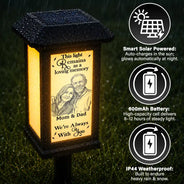 Art Design,Christmas,Sympathetic,Family,Memorial,Photo - Pencil Sketch - Bold - Custom Photo Bold Sketch Memorial I'm Always With You - Personalized Solar Garden Light
