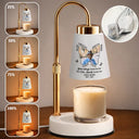 Memorial,Family,Custom Photo,Love - Custom Photo Butterfly Memorial Always Loved Never Forgotten - Personalized Truncated Cone Candle Warmer
