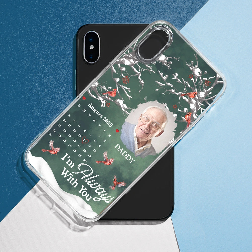 Memorial,Family,Sad - Custom Photo Calendar Memorial My Heart Changed Forever - Personalized Clear Phone Case