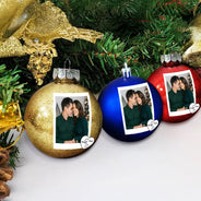Gift For Couples, Christmas, Love, Anniversary - Custom Photo Calendar The Day I Found My Missing Piece - Personalized Ball Ornament