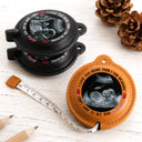 Custom Photo, New Baby, Gift For Father, New Dad, Adorable, Upload Full Photo - Custom Photo Can't Wait To See You Gift For Dad, Grandpa To Be - Personalized Leather Tape Measure