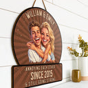 Custom Photo, Art Design, Gift For Couples, Old Couples, Wedding Anniversary, Humorous, Photo - Caricature - Remove BG - Custom Photo Caricature Vintage Annoying Each Other - Personalized Custom Shaped Wood Sign