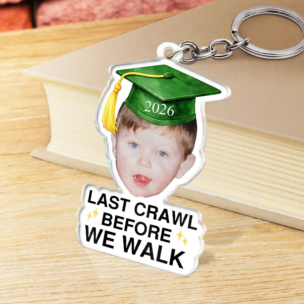 Family, Graduation, Funny, Happy, Gift For Daughter, Gift For Son, Gift For Bestie - Custom Photo Childhood Look Who's Graduated - Personalized Acrylic Keychain
