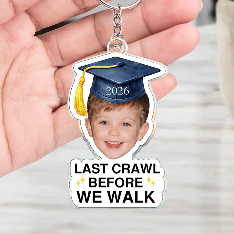 Family, Graduation, Funny, Happy, Gift For Daughter, Gift For Son, Gift For Bestie - Custom Photo Childhood Look Who's Graduated - Personalized Acrylic Keychain