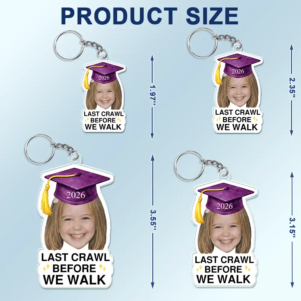 Family, Graduation, Funny, Happy, Gift For Daughter, Gift For Son, Gift For Bestie - Custom Photo Childhood Look Who's Graduated - Personalized Acrylic Keychain