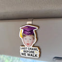 Family, Graduation, Funny, Happy, Gift For Daughter, Gift For Son, Gift For Bestie - Custom Photo Childhood Look Who's Graduated - Personalized Custom Shaped Car Visor Clip