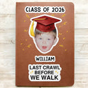 Happy,Graduation,Gift For Yourself,Gift For Men,Gift For Women,Gift For Daughter,Gift For Son,Gift For Sibling,Gift For Sisters,Gift For Brothers,Gift For Bestie - Custom Photo Childhood Look Who's Graduated - Personalized Leather Journal