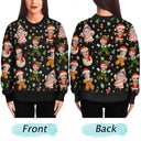 Christmas,Funny,Gift For Couples,Gift For Husband,Gift For Wife,Parents,Gift For Grandparents,Family,Gift For Sibling - Custom Photo Christmas Characters Funny Face - Personalized Unisex Ugly Sweater
