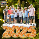 Family, Gift For Women, Gift For Men, Custom Photo, Christmas - Custom Photo Christmas Family Gingerbread - Personalized Custom Shaped Acrylic Ornament