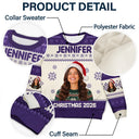 Family - Custom Photo Christmas Family Matching Sweater - Personalized Unisex Ugly Sweater