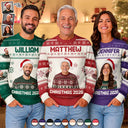 Family - Custom Photo Christmas Family Matching Sweater - Personalized Unisex Ugly Sweater