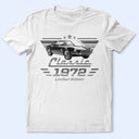 Gift For Father,Gift For Grandpa,Gift For Men,Non-Eng,Photo,Humorous - Custom Photo Classic Car Limited Edition - Personalized T Shirt