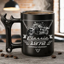 Gift For Father, Custom Photo, Proud, Remove BG Photo - Custom Photo Classic Car Limited Edition - Personalized Wrench Shaped Handle Mug