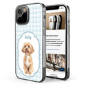 Custom Photo,Art Design,Pet Lovers,Top Market,Playful,Photo - Colored Pencil  - Custom Photo Colored Pencil Sketch Dog Cat Pet Portrait - Personalized Clear Phone Case