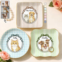 Custom Photo,Art Design,Pet Lovers,Playful,Photo - Colored Pencil  - Custom Photo Colored Pencil Sketch Funny Dog Cat Pet - Personalized Ring Dish
