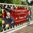 Graduation, Happy - Custom Photo Congrats Graduation - Personalized Horizontal Banner