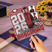 Graduation,Gift For Yourself,Gift For Women,Gift For Men,Gift For Daughter,Gift For Son,Gift For Sisters,Gift For Brothers,Gift For Bestie,Gift For Sibling,Happy - Custom Photo Congrats You Did It - Personalized Graduation Handheld Fan