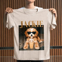 Top Market,Art Design,Confident,Pet Lovers,Photo - Cool Street Pet - Custom Photo Cool Street Pet Lovers Vintage Portrait - Personalized Vintage Washed T Shirt
